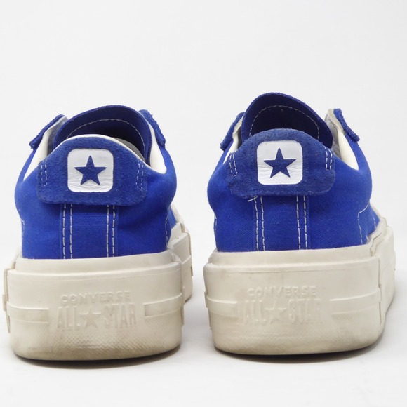 Converse All Star Cruise Ox Low Top Blue Platform Sneakers Mens 5.5 Womens 7 - Picture 6 of 10